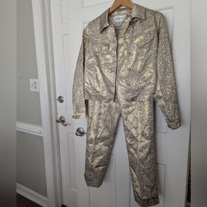 Victor Costa metallic lame suit